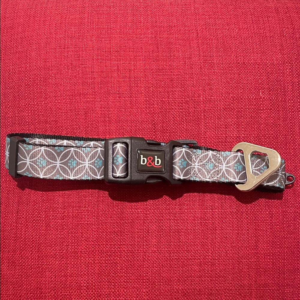 B&B Patterned Dog Collar-NWOT